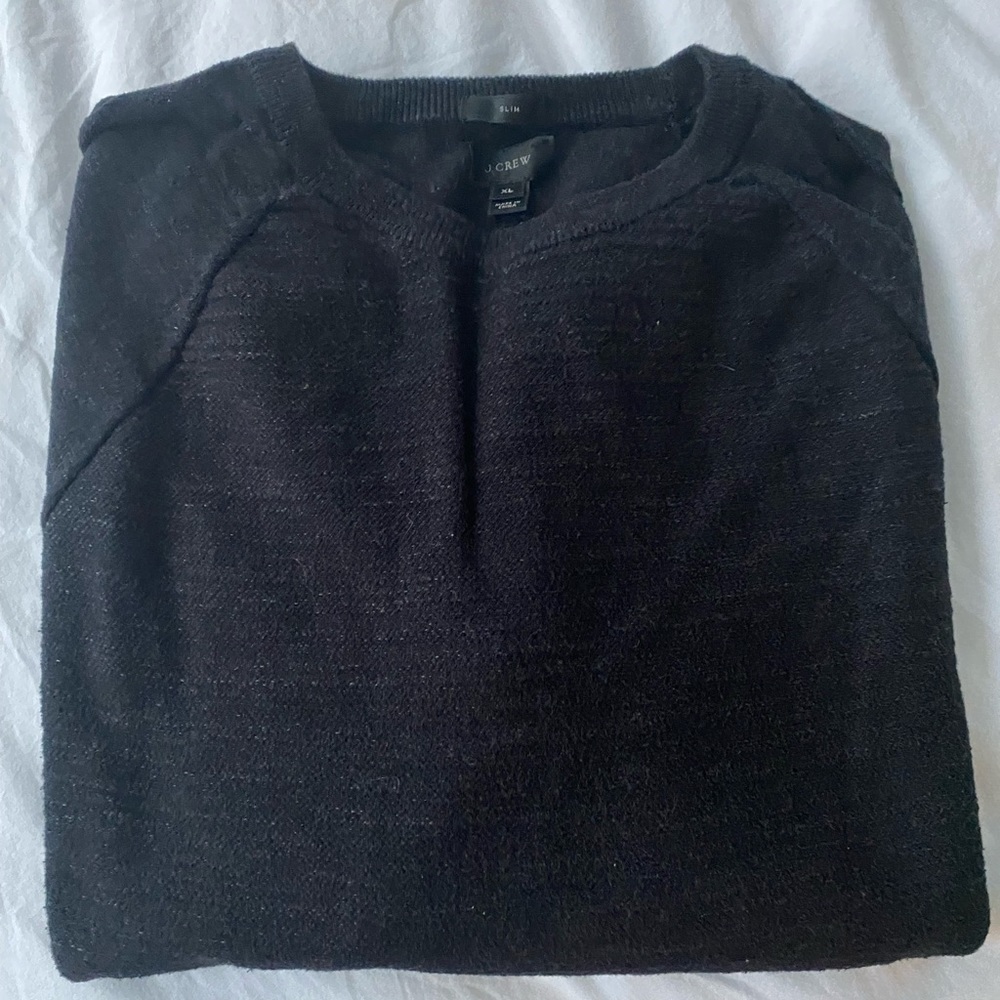 J. Crew Men's Dark Gray Crewneck Sweater